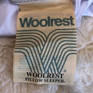 Lot of 2 Vtg WOOLREST Genuine New Zealand Wool Shearling Pillow Cases NEW